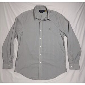 Polo‎ Ralph Lauren Classic Fit Performance Plaid Long Sleeve Men's Size Large